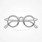 large round eyeglasses image